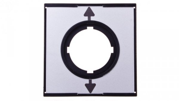 Tabliczka opisowa aluminium kwadratowa STRZAŁKI GÓRA/DÓŁ M22-XCK3 290260