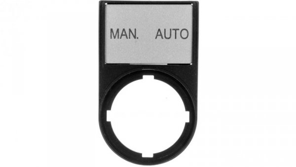 Tabliczka opisowa MAN-AUTO 50x30mm czarna 22mm prostokątna M22S-ST-GB11 216500