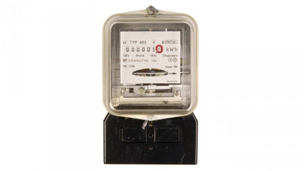 Licznik energii elektrycznej 1-fazowy A52 10/40A 220V (regenerowany / legalizowany)