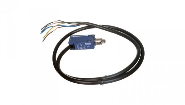Wyłącznik krańcowy 1R 1Z migowy metal popychacz z rolką stalową kabel 1m XCMD2102L1