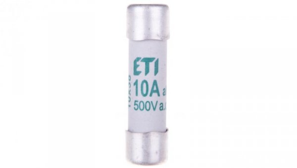 Wkładka bezpiecznikowa cylindryczna 10x38mm 10A aM 500V CH10 002621007