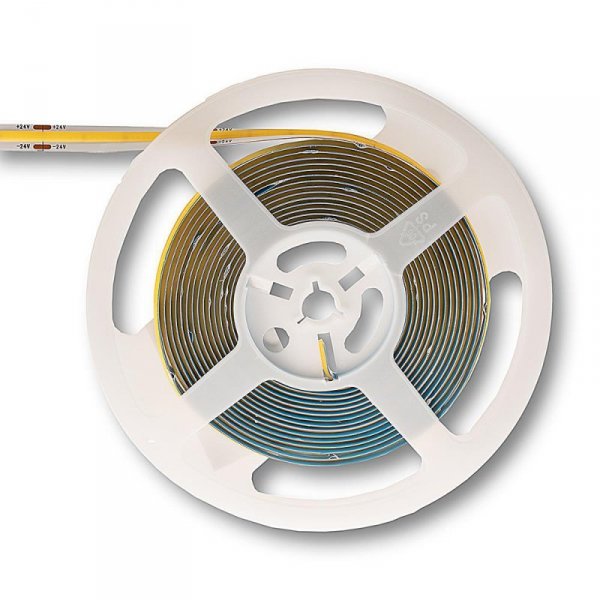 Zestaw LED V-TAC Taśma 280LED/m COB 24V 10W/m Zasilacz 24V 60W (2654+3264) 6400K 800lm