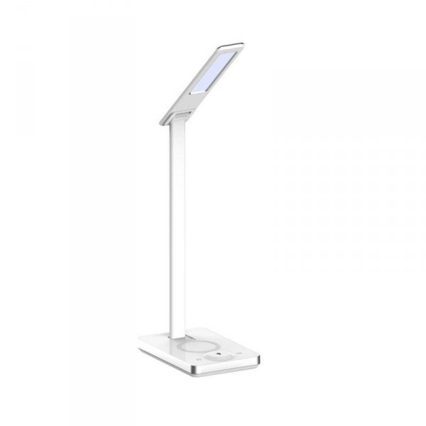 Lampka Biurkowa V-TAC 5W 3w1 Indukcja Zmiana Barwy Biała VT-7505 3000K-6500K 560lm
