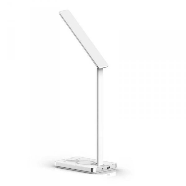 Lampka Biurkowa V-TAC 5W 3w1 Indukcja Zmiana Barwy Biała VT-7505 3000K-6500K 560lm