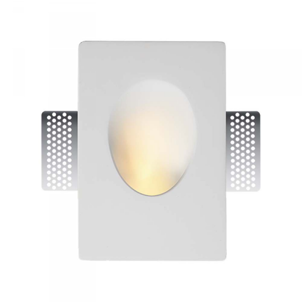 Oprawa Gipsowa V-TAC Kinkiet Ścienny GU10 Biały 120x180 VT-11007 3 Lata Gwarancji