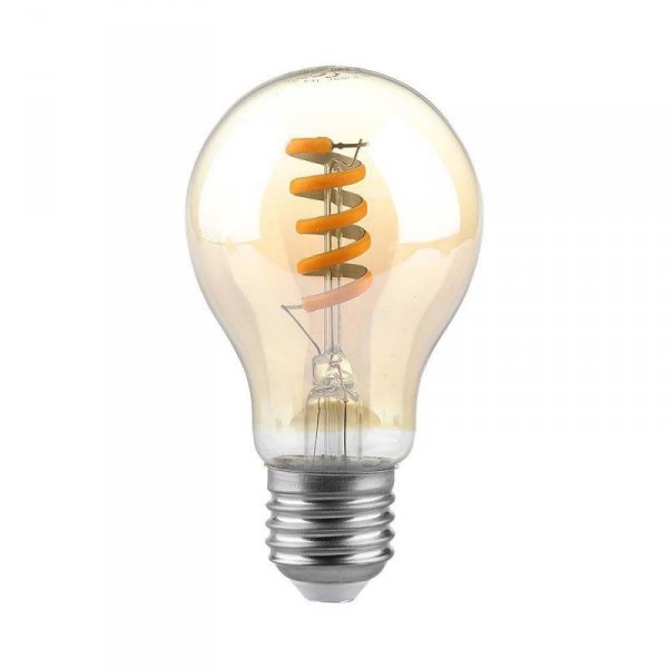 Żarówka LED V-TAC 4W E27 A60 Spiral Filament Bursztyn VT-2154-N 1800K 400lm