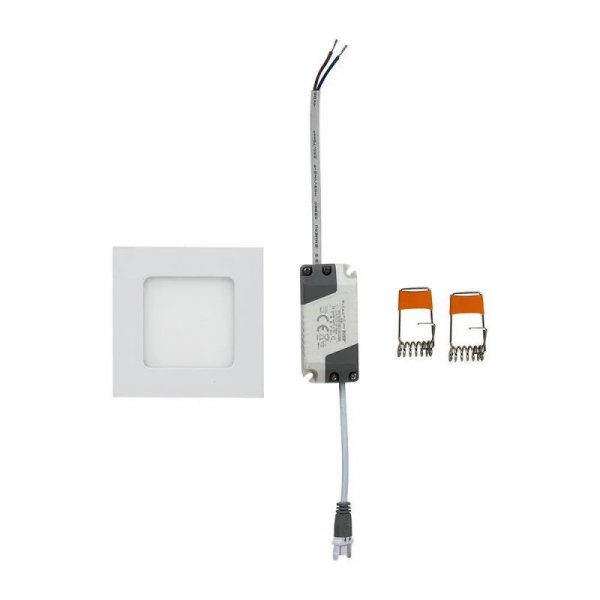 Panel LED V-TAC Premium Downlight 3W Kwadrat 84x84 VT-307 4000K 130lm