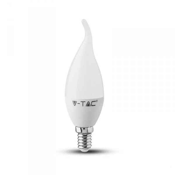 Żarówka LED V-TAC SAMSUNG CHIP 5.5W E14 Świeczka Płomyk VT-258 3000K 470lm 5 Lat Gwarancji