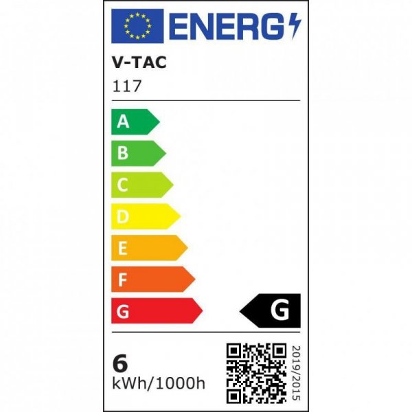 Żarówka LED V-TAC SAMSUNG CHIP 5.5W E14 Świeczka Płomyk VT-258 3000K 470lm 5 Lat Gwarancji