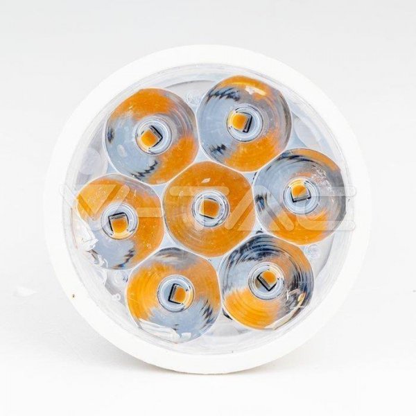 Żarówka LED V-TAC SAMSUNG CHIP GU10 6W 10st VT-249 4000K 445lm 5 Lat Gwarancji