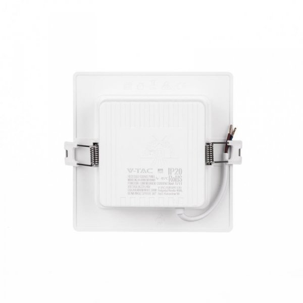 Panel Wpuszczany V-TAC 6W LED SAMSUNG CHIP Kwadrat 120x120mm VT-61006SQ-S 6500K 660lm
