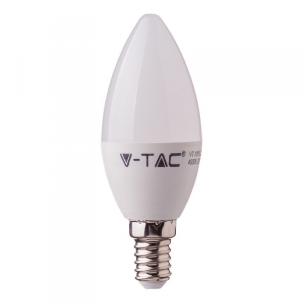 Żarówka LED V-TAC 5.5W E14 C37 Świeczka CRI95+ VT-2226 4000K 470lm
