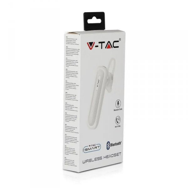 Zestaw Słuchawkowy V-TAC Bluetooth 70mAh Biały VT-6700
