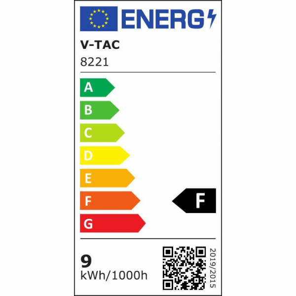 Kinkiet Ścienny V-TAC 9W LED Biały VT-709 3000K 990lm