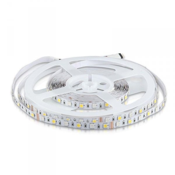 Taśma LED V-TAC SMD5050 300LED RGBW IP20 8W/m VT-5050 60-IP20-8 6500K+RGB 357lm