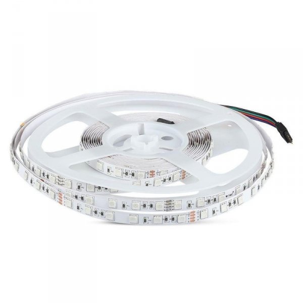 Taśma LED V-TAC SMD5050 600LED 24V IP20 10mb 7W/m VT-5050 60-IP20-7 RGB