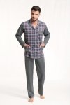 Piżama Luna 797 dł/r 3XL-4XL Rozpinana męska