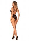 Body czarne z siatki Obsessive B138 Teddy