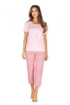 Piżama damska Regina 635 2XL-3XL różowa