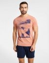Piżama męska Henderson 40685 Fearless M-2XL peach brzoskwinia