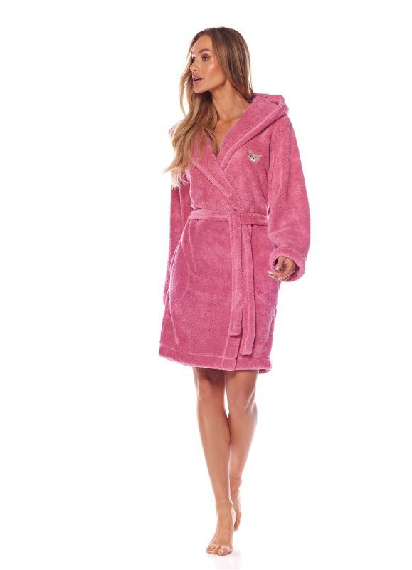 Szlafrok damski z kapturem L&amp;L 2209 Mika S-XL