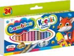 KREDKI ŚWIECOWE WOSKOWE BAMBINO 24 KOLORY