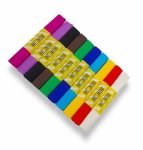 BIBUŁA MARSZCZONA 25x200cm MIX KOLORÓW 10szt DO&DECO KRÓTKA