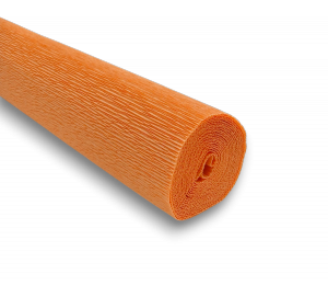 Krepina 180 g/m2 pomarańczowa 50x250cm  Cartotecnica Rossi 1004