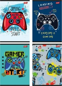 ZESZYT PODWÓJNA LINIA 16 KARTEK GAME PAD 9911