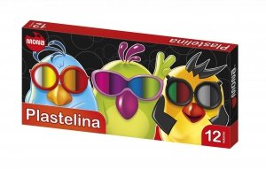 PLASTELINA SZKOLNA MONA 12 KOLORÓW 0043