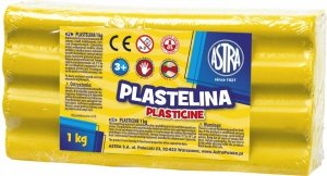 PLASTELINA ASTRA 1 KG 1000G ŻÓŁTA