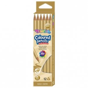 Kredki ołówkowe Colorino 12 szt. ZŁOTE 6563