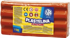 PLASTELINA ASTRA 1 KG 1000G CZERWONA