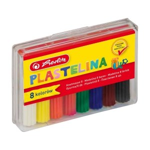 Herlitz Plastelina w kasecie 8 kolorów. 2910