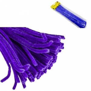 DRUCIKI DEKORACYJNE KREATYWNE 30szt FIOLETOWE