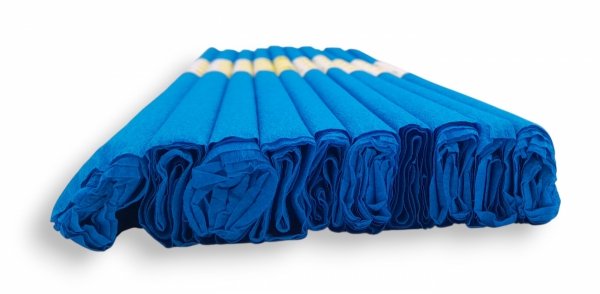 DUŻY ZESTAW DLA PRZEDSZKOLI 10X BIBUŁA 50X200 cm DO&amp;DECO NIEBIESKA