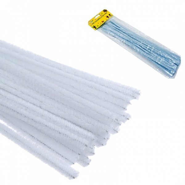 DRUCIKI DEKORACYJNE KREATYWNE 30szt BIAŁE