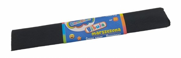 Bibuła marszczona 25x200  CZARNA Bambino