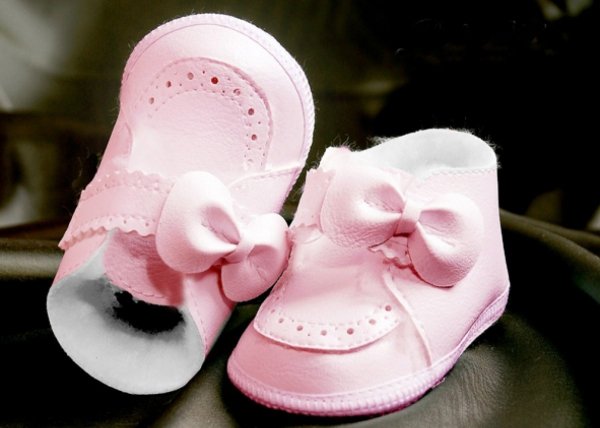 Buciki ocieplane różowe dla niemowląt