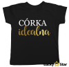 Zestaw koszulek Mama idealna, Tata idealny, Córka idealna/Synek idealny 