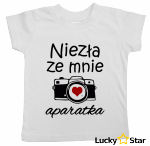 Koszulka dziecięca ,,Niezła ze mnie aparatka''