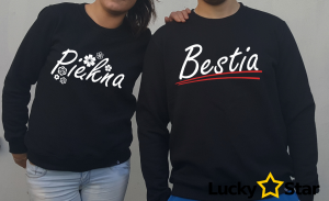 Bluzy dla par PIĘKNA BESTIA