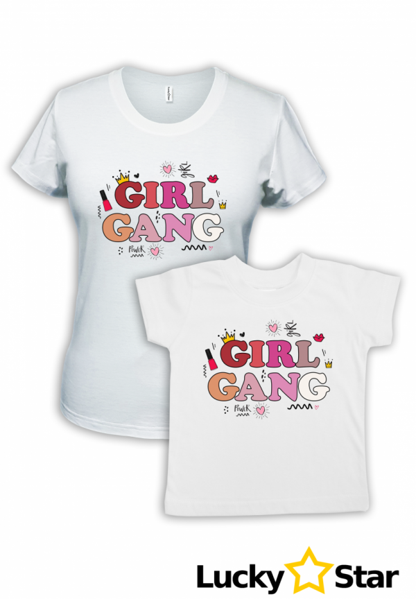 Koszulki dla Mamy i córki GIRL GANG 