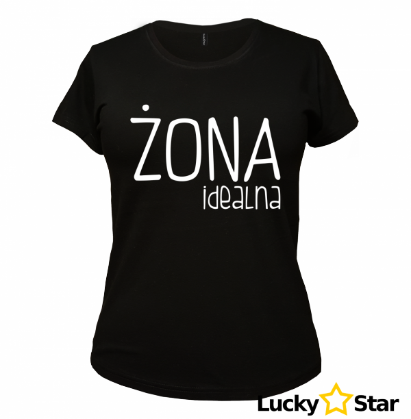 Zestaw koszulek dla par ŻONA IDEALNA MĄŻ IDEALNY