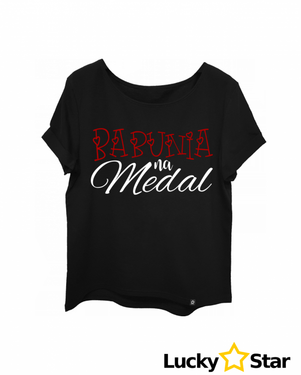 Koszulka Damska Babunia na Medal