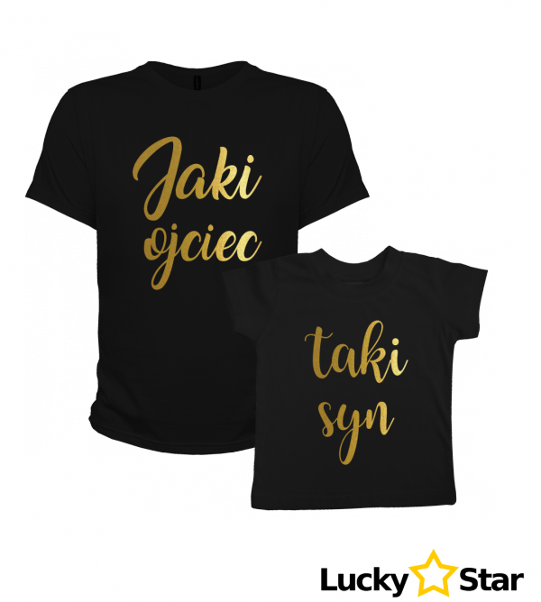 Zestaw koszulek Jaki Ojciec... taka córka/taki syn