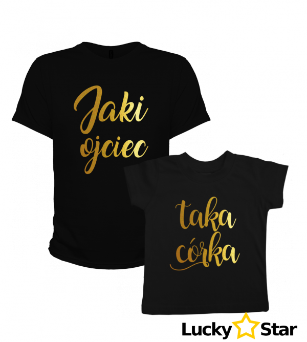 Zestaw koszulek Jaki Ojciec... taka córka/taki syn