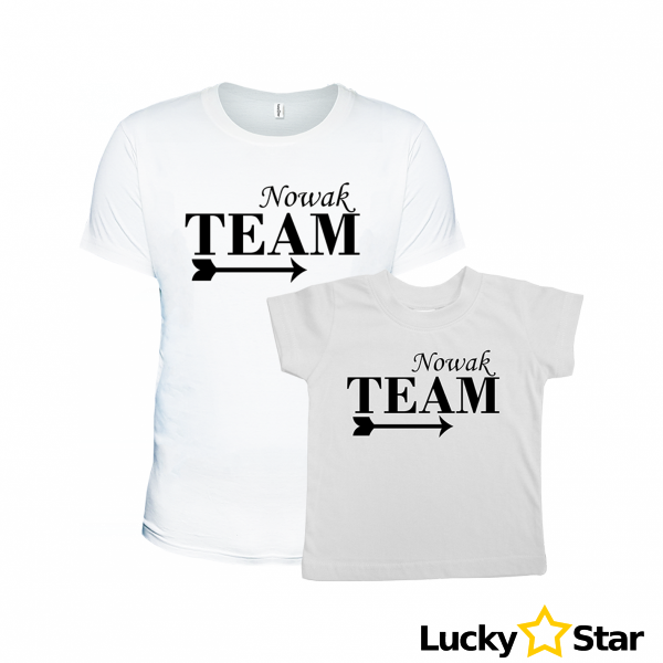 Zestaw koszulek Twoje Nazwisko TEAM