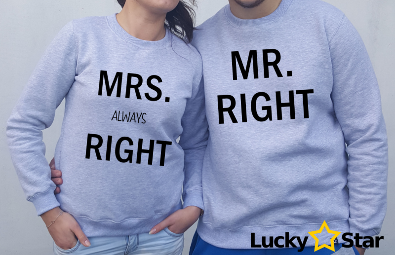 Bluzy dla par MR. MRS. RIGHT