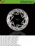 NG1311 TARCZA HAMULCOWA KTM DUKE 125/200/390 '11-'15, RC 200/390 '14-'15 (230X140X4) (6X10,5) 
